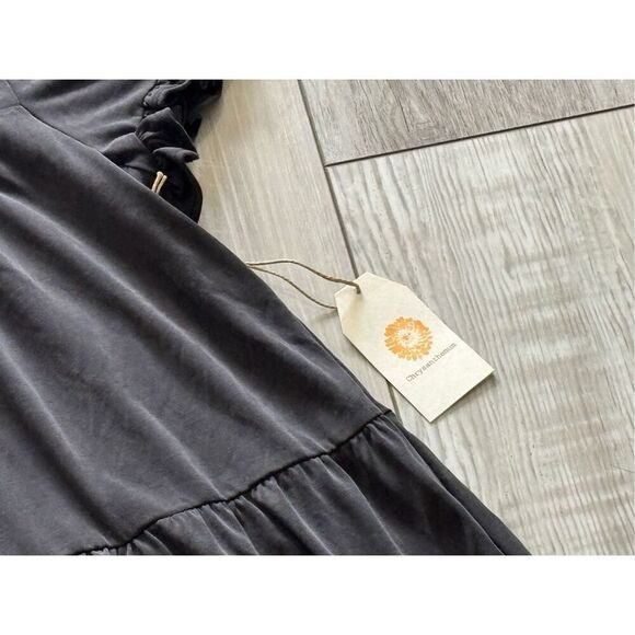 Chrysanthemum boutique, black baby doll style dress size S - Picture 9 of 10